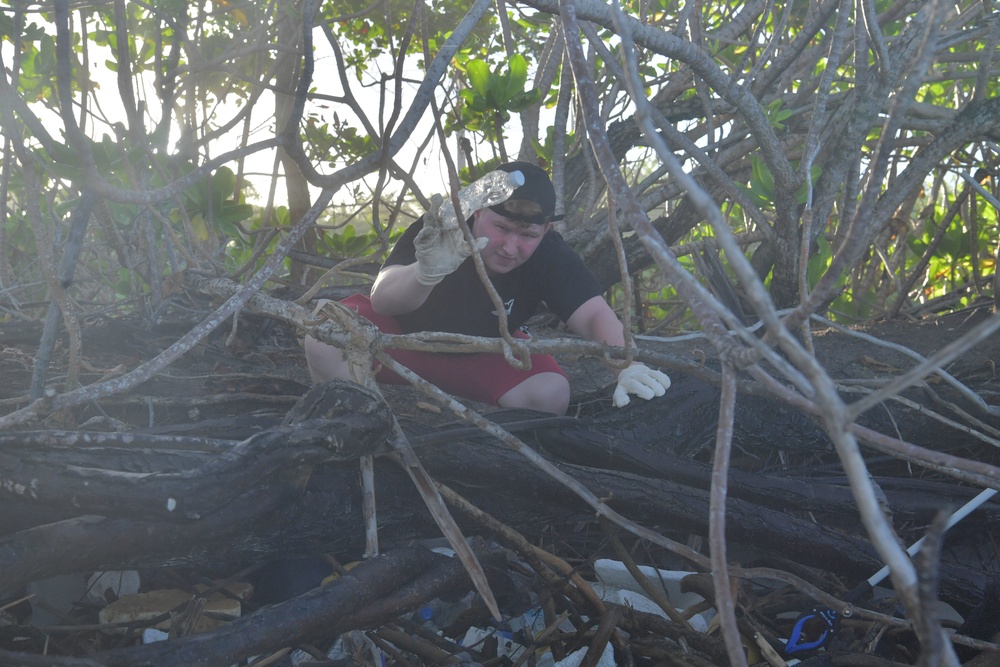 Beach Clean-Up on Diego Garcia