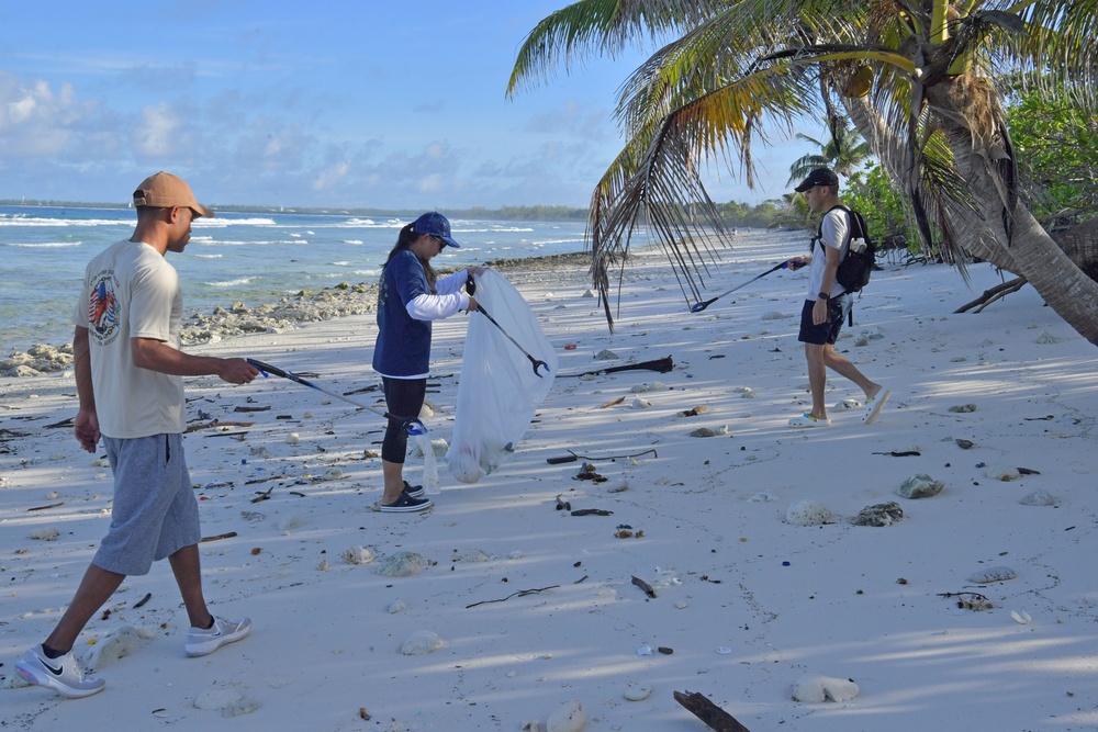 Beach Clean-Up on Diego Garcia