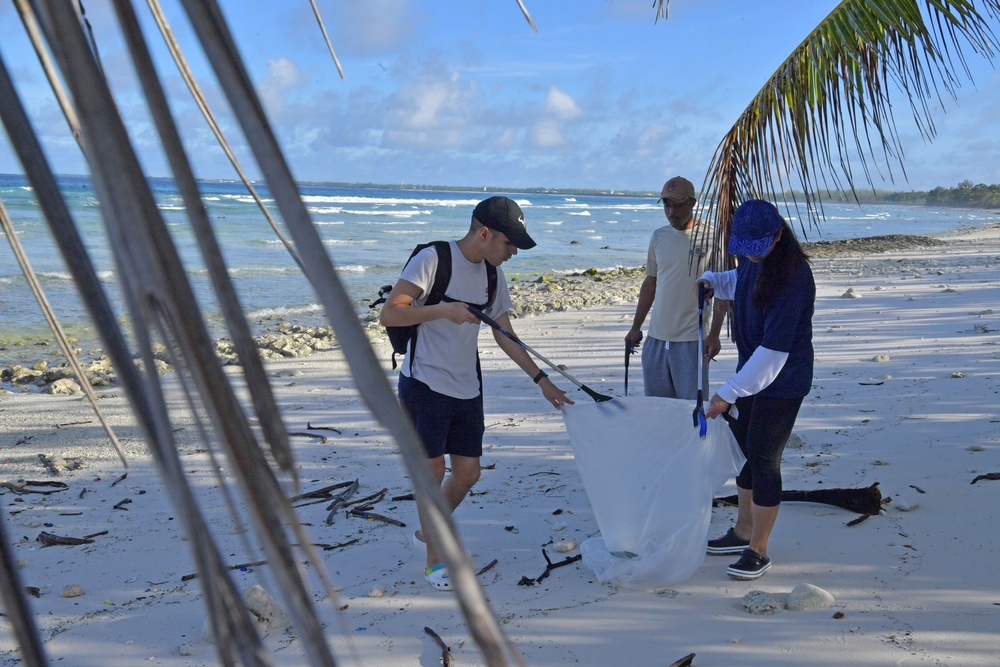 Beach Clean-Up on Diego Garcia