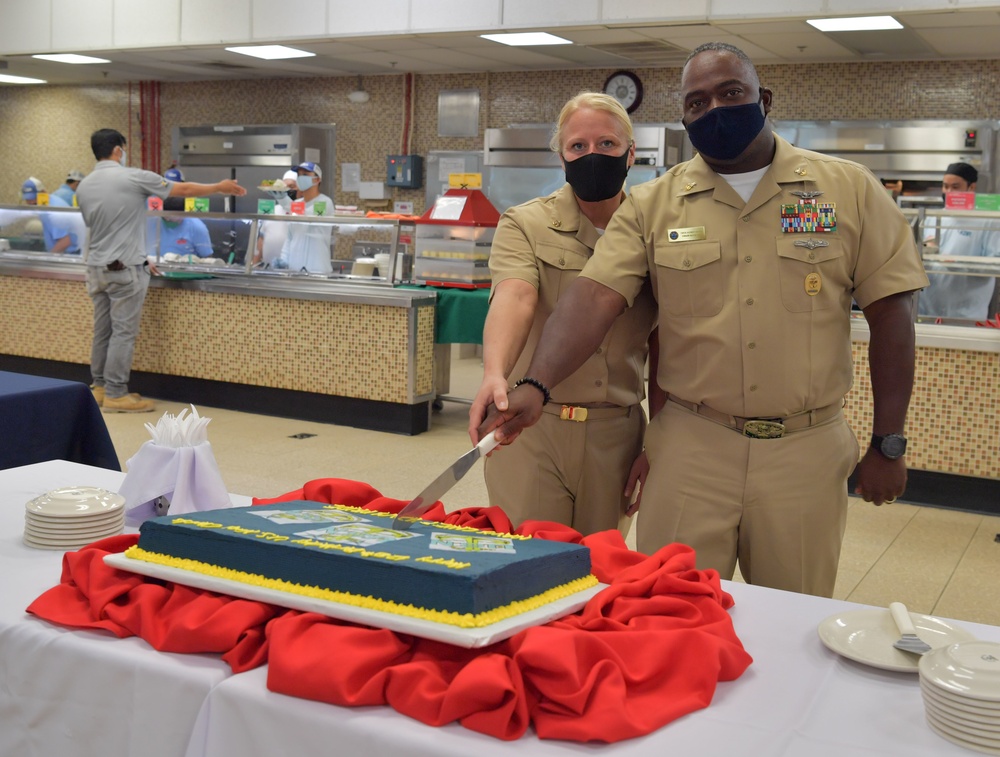 U.S. Navy Chief Petty Officers 128th Birthday on Diego Garcia