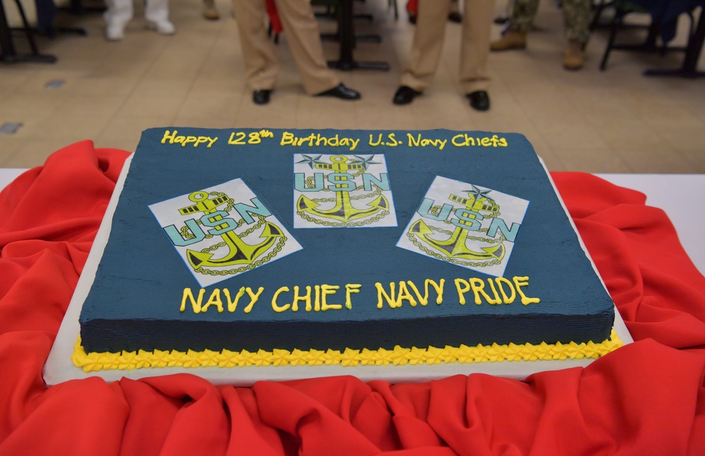 U.S. Navy Chief Petty Officers 128th Birthday on Diego Garcia