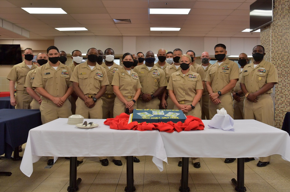 U.S. Navy Chief Petty Officers 128th Birthday on Diego Garcia