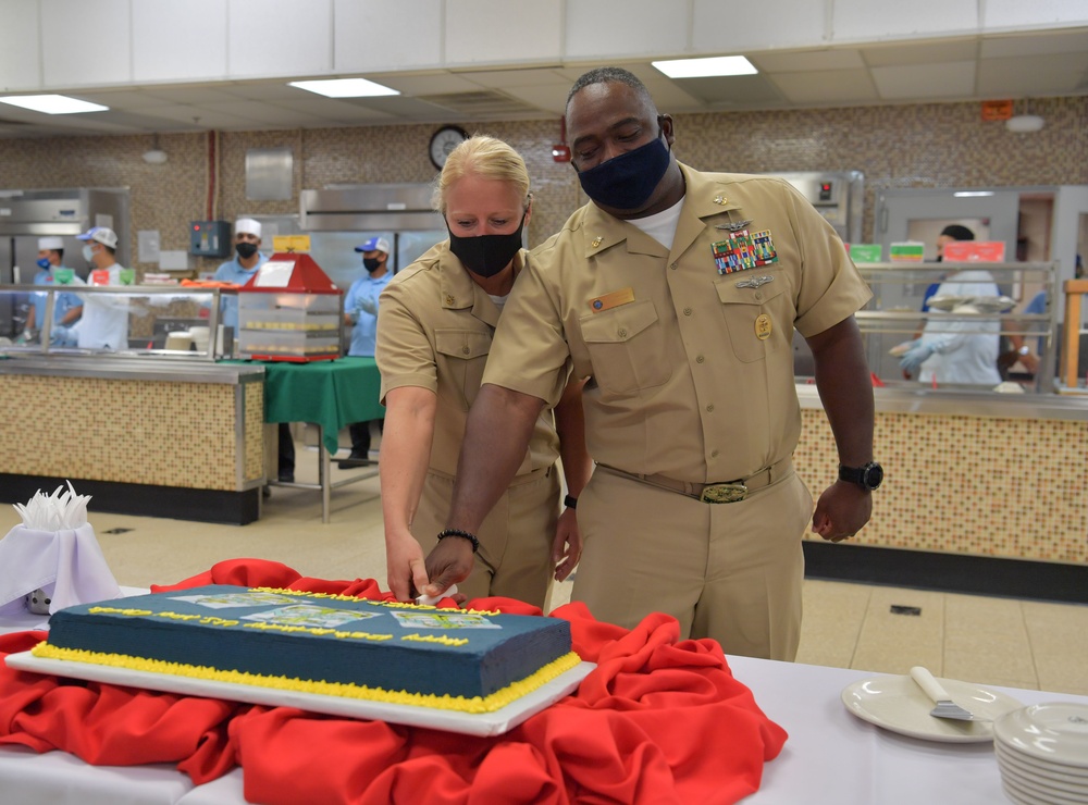U.S. Navy Chief Petty Officers 128th Birthday on Diego Garcia
