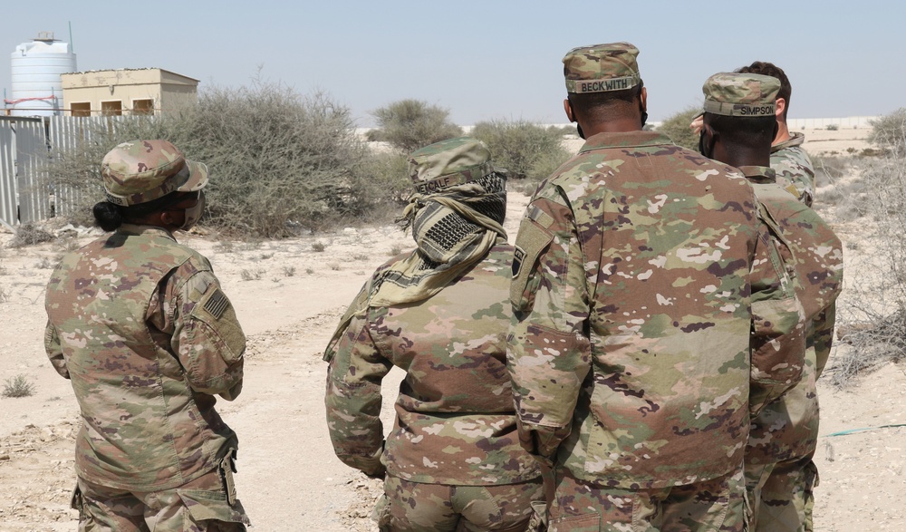 U.S. Army Soldiers learn about IEDs at IS 21