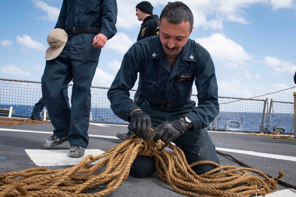 Mitscher Conducts Routine Operations in U.S. Sixth Fleet