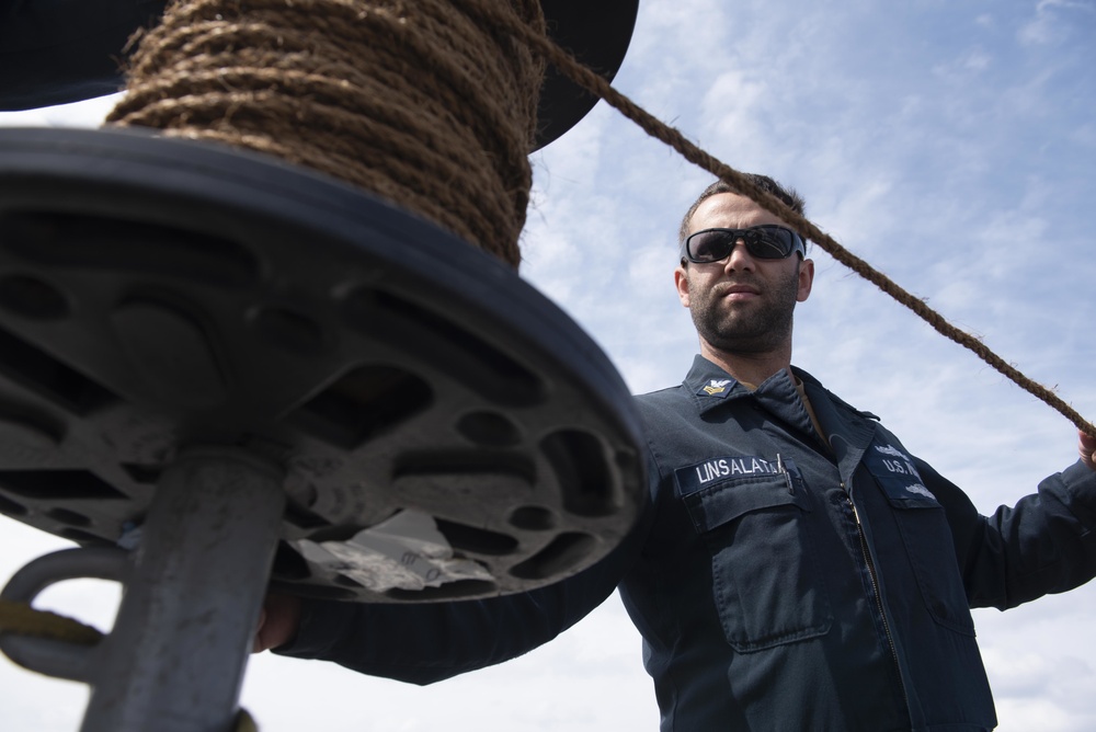 Mitscher Conducts Routine Operations in U.S. Sixth Fleet