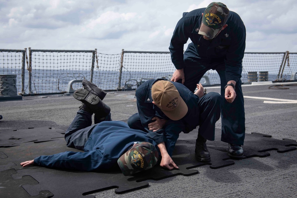 Mitscher Conducts Routine Operations in U.S. Sixth Fleet