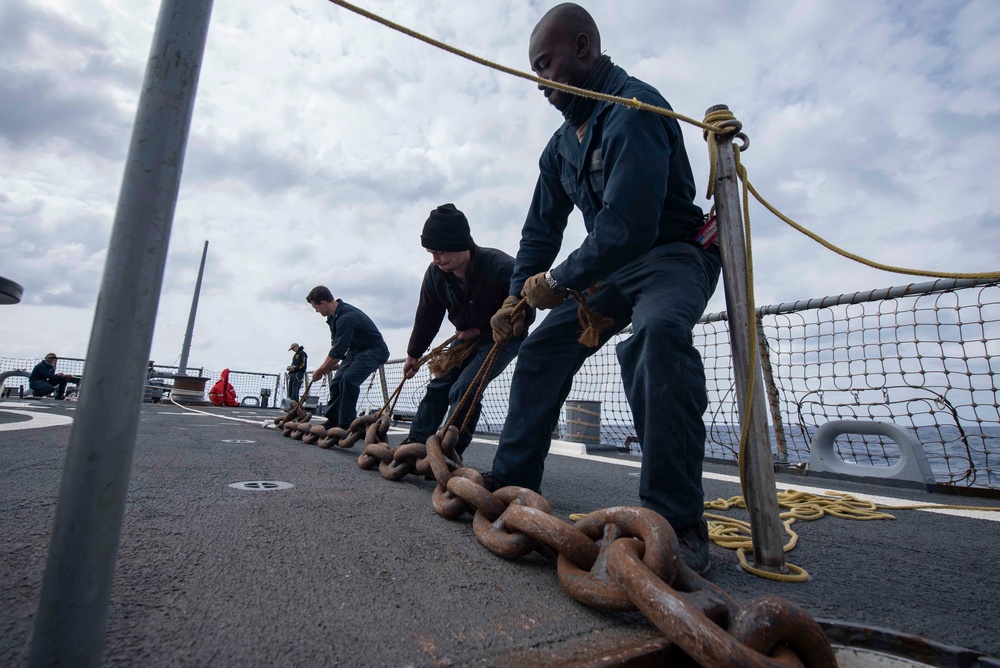 Mitscher Conducts Routine Operations in U.S. Sixth Fleet