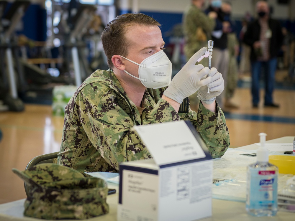 Connecticut Guard supports vaccine distribution at Naval Submarine Base New London