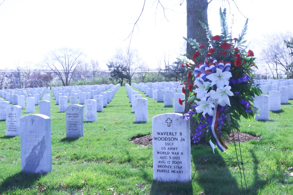 Honoring Staff Sgt. Waverly Woodson of First Army at Arlington National Cemetery