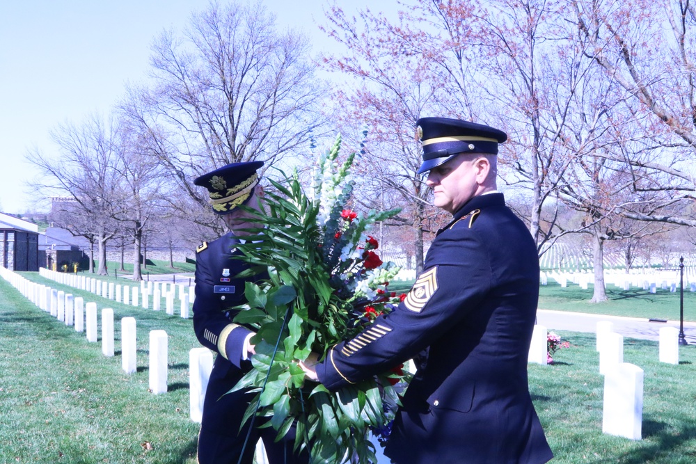 Honoring Staff Sgt. Waverly Woodson of First Army at Arlington National Cemetery