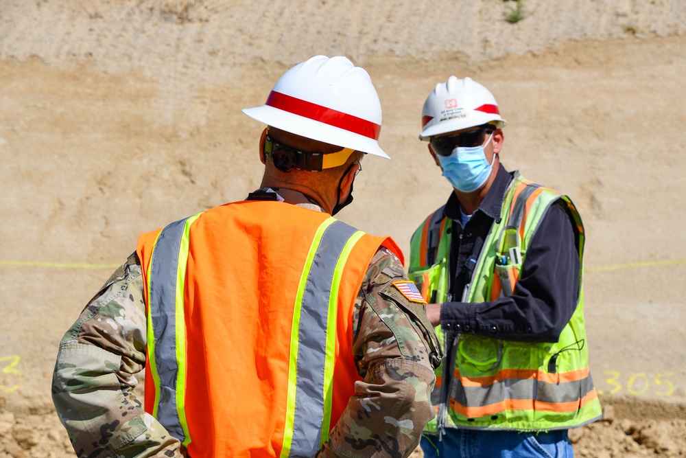 MG Graham visits Isabella Dam Safety Modification Project