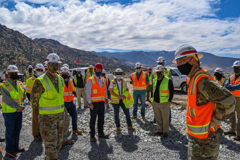 MG Graham visits Isabella Dam Safety Modification Project