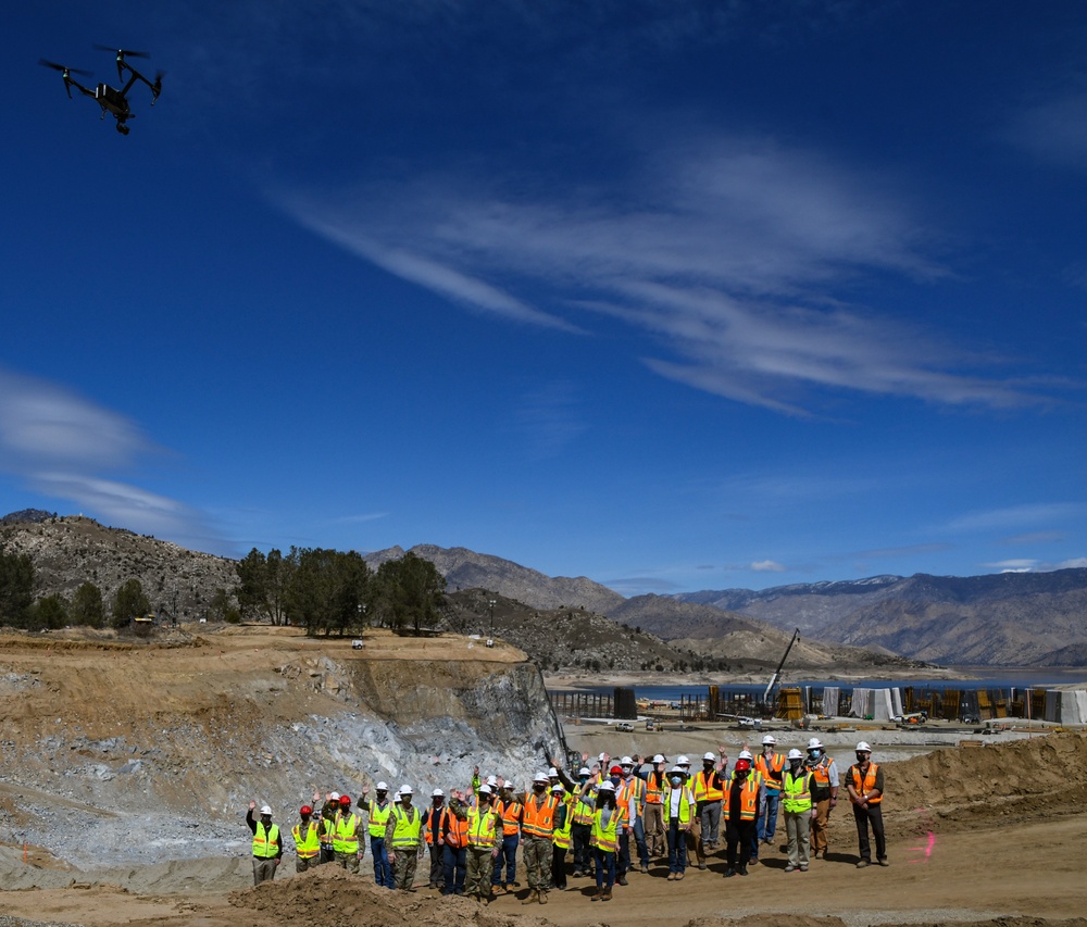 MG Graham visits Isabella Dam Safety Modification Project