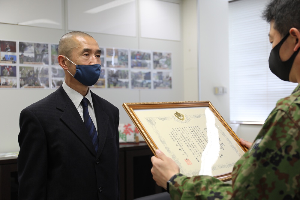 USAG Japan employees recognized for ‘continuous support’ to Japan Ground-Self Defense Force