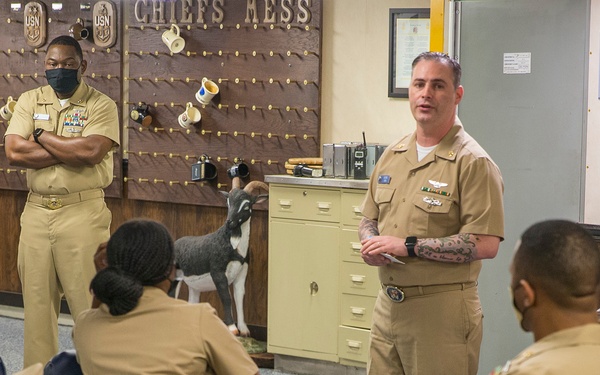 USS Gerald R. Ford (CVN 78) Celebrates 128th CPO Birthday