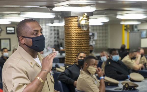 USS Gerald R. Ford (CVN 78) Celebrates 128th CPO Birthday