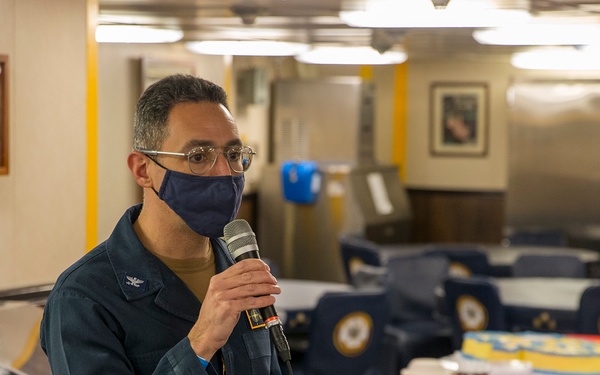 USS Gerald R. Ford (CVN 78) Celebrates 128th CPO Birthday