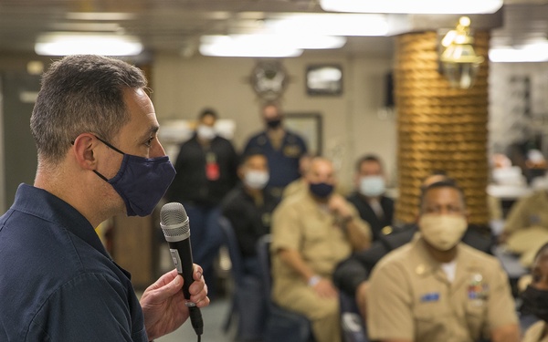 USS Gerald R. Ford (CVN 78) Celebrates 128th CPO Birthday