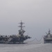 Theodore Roosevelt Carrier Strike Group RAS with Royal Australian Navy