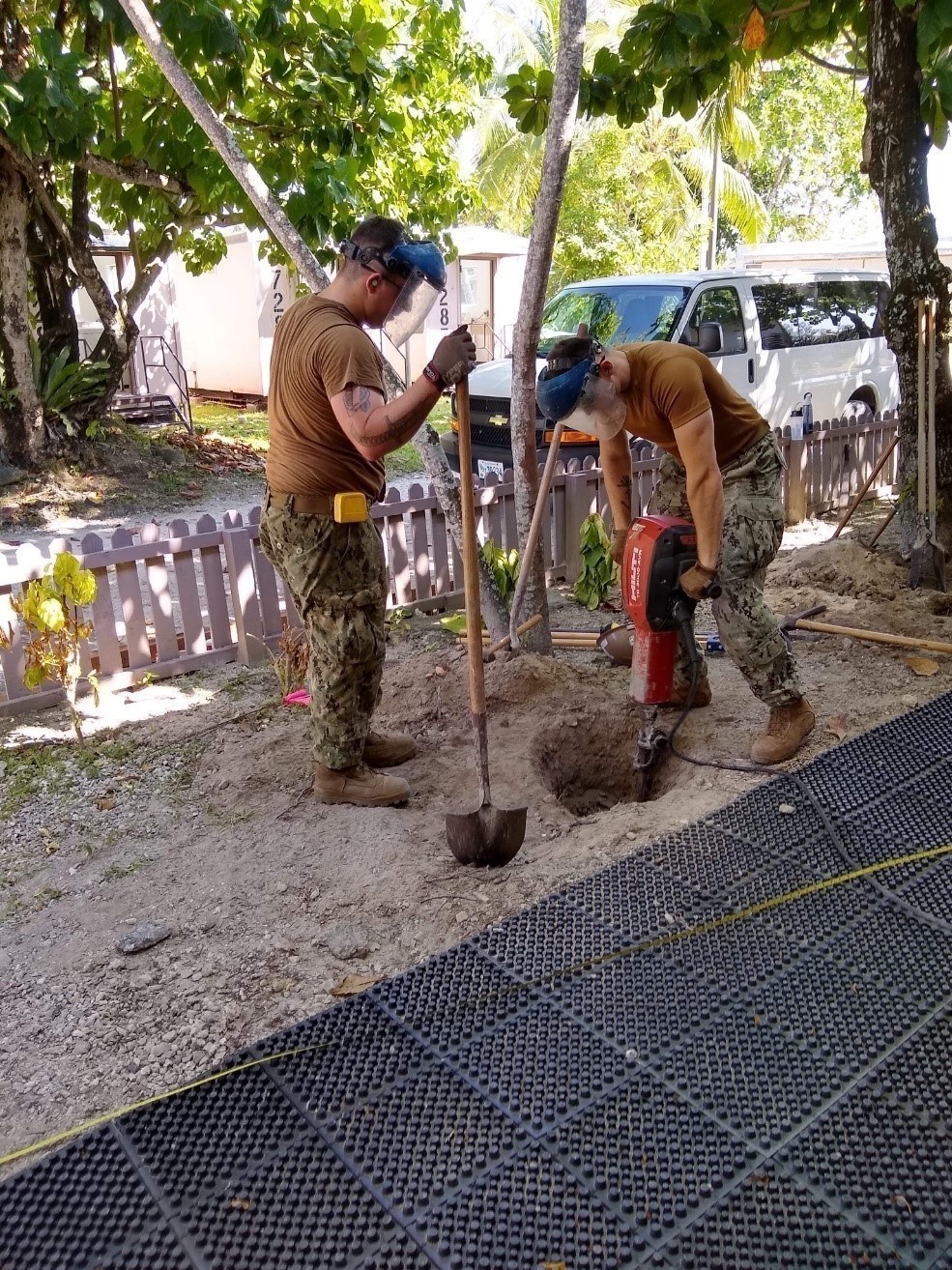 NMCB 4 Renovated a Chapel for Civilian Contractors at Diego Garcia