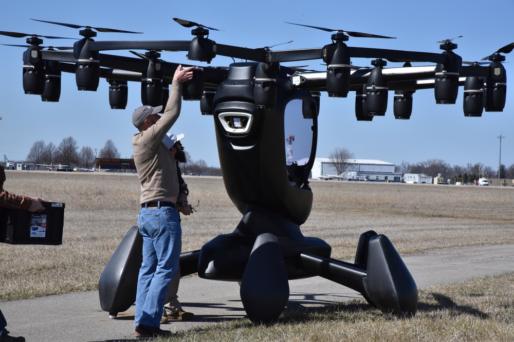 Installing battery packs on the Hexa from Lift Aircraft