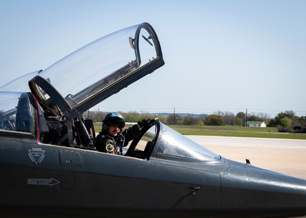 560th Flying Training Squadron Performs Missing Man Formation honoring Vientam POWs