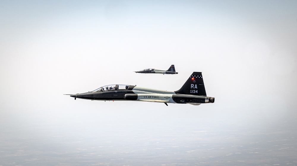 560th Flying Training Squadron Performs Missing Man Formation honoring Vientam POWs