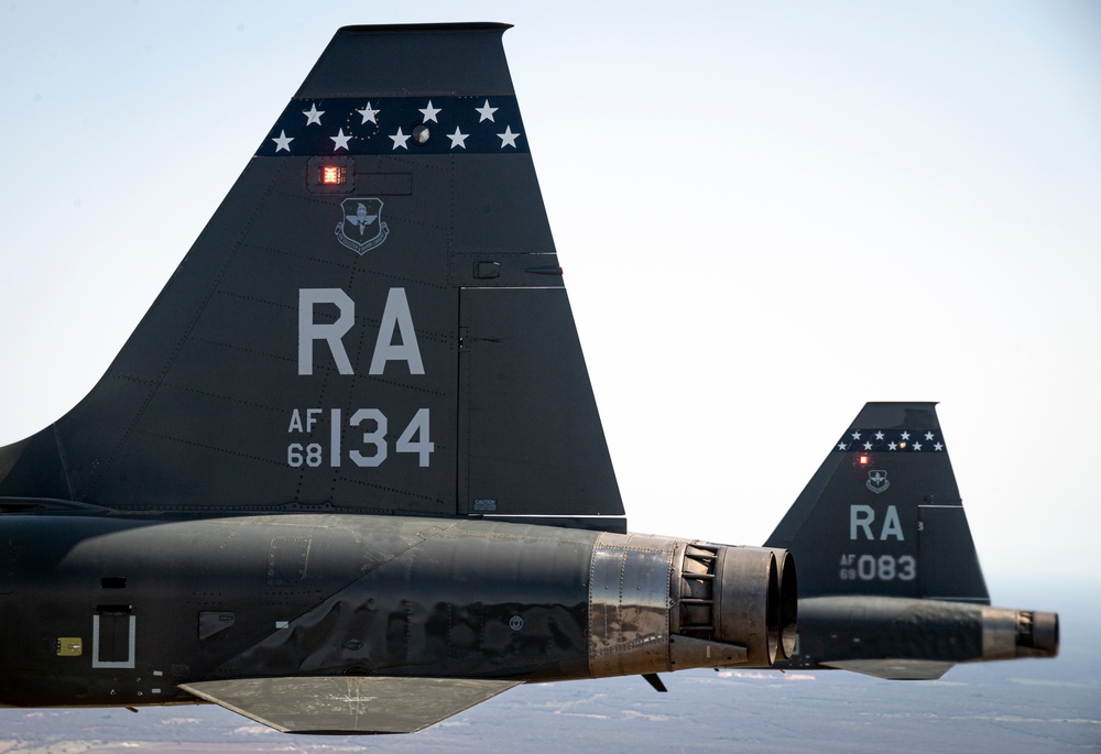 560th Flying Training Squadron Performs Missing Man Formation honoring Vientam POWs