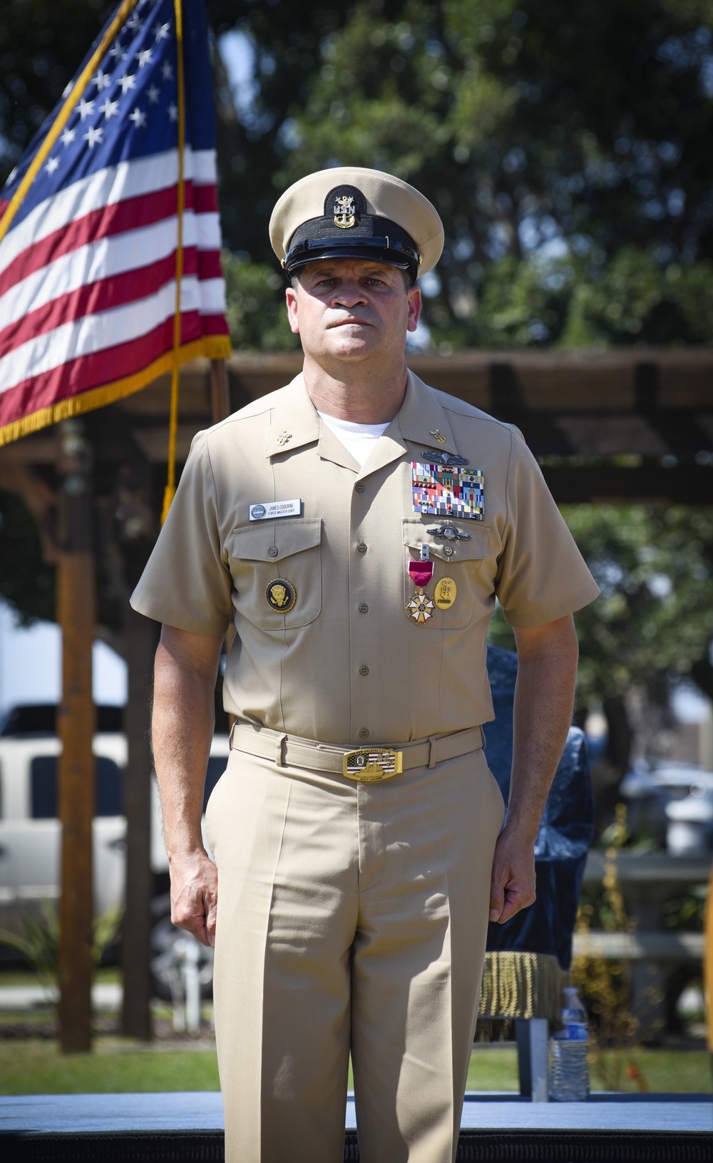 Commander, U.S. Naval Surface Force Pacific Force Master Chief James Osborne Retires