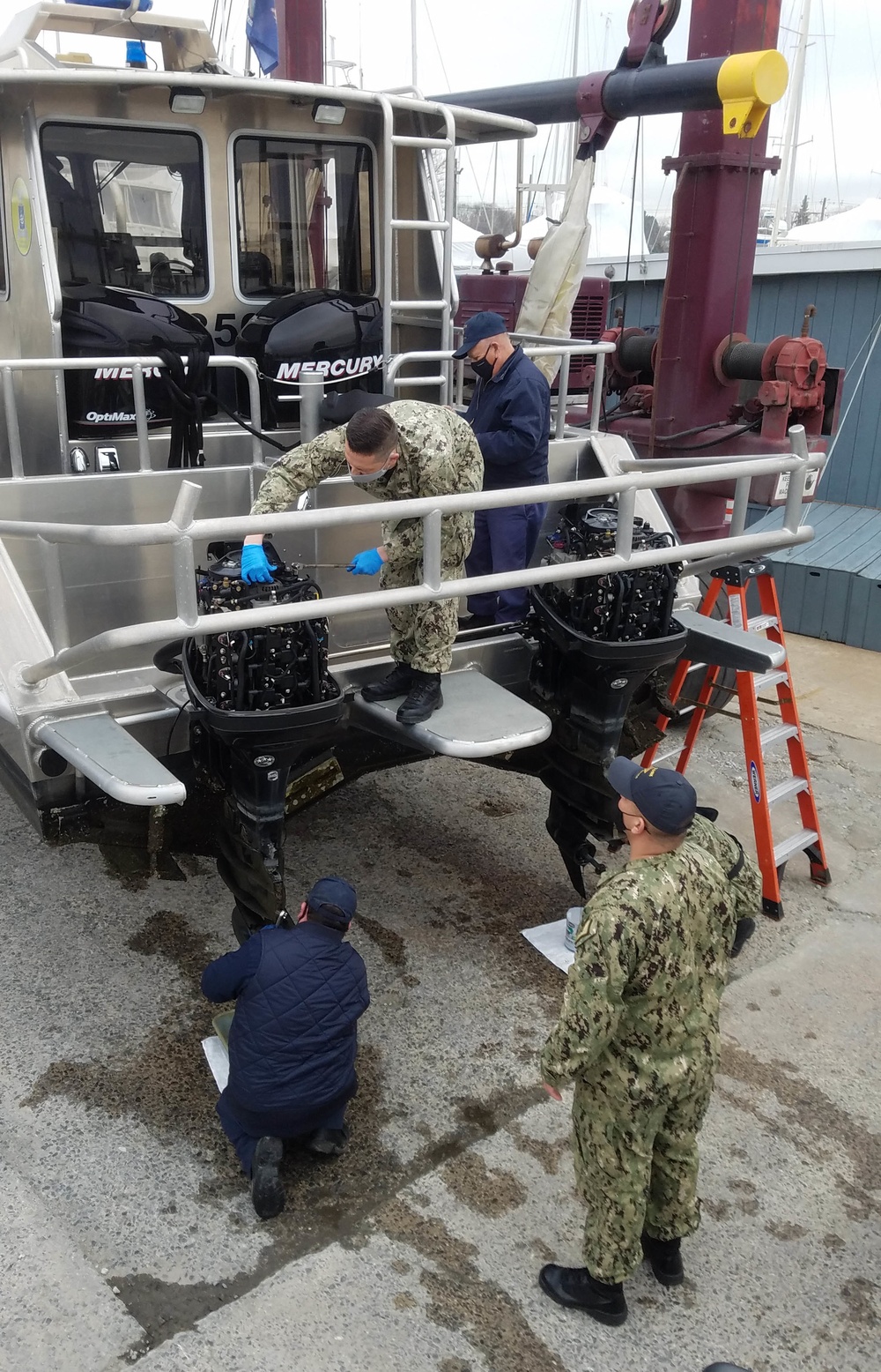 NY Naval Militia boat maintenance