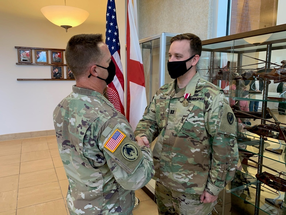 Capt. Yarmie farewell at the U.S. Army Aviation Center of Excellence