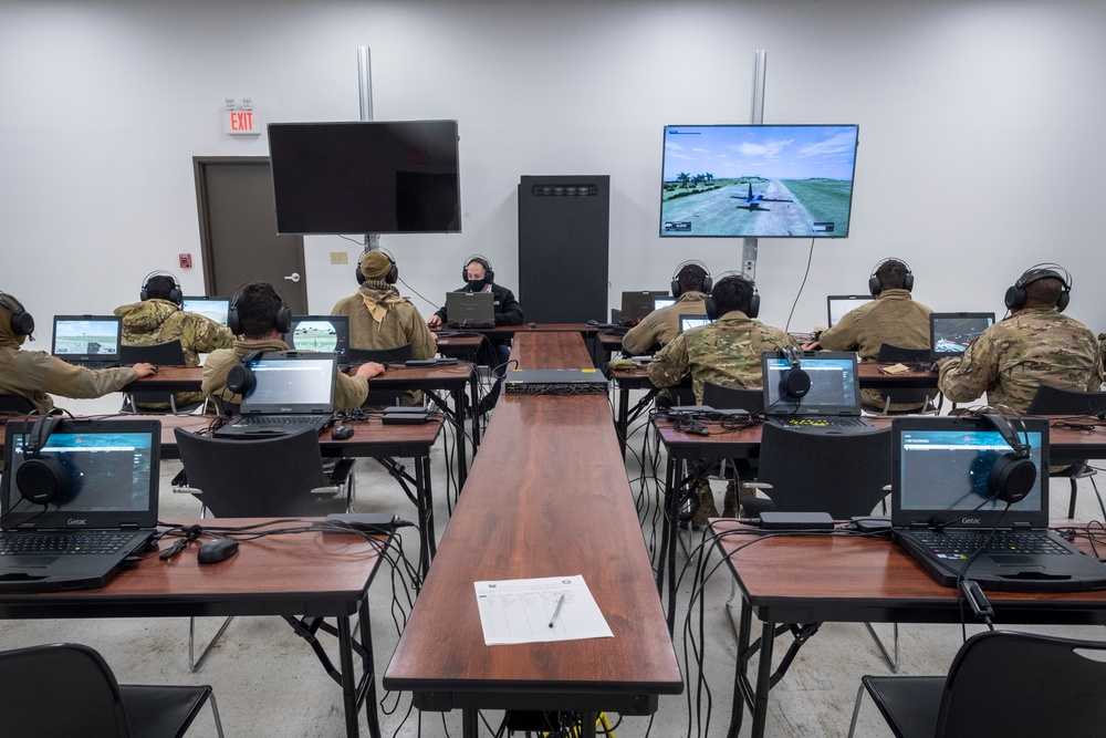820th BDG Airmen use virtual training simulator