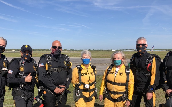 Skydiving connects Gold Star moms with their heroes