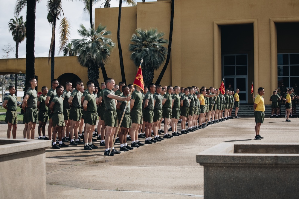 MCRD San Diego: Hotel Company Moto Run