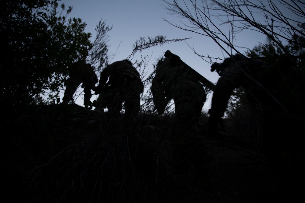 IMC Marines patrol in the night