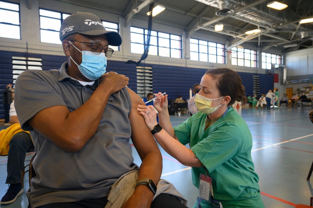Mass Vaccination at Joint Base Langley-Eustis