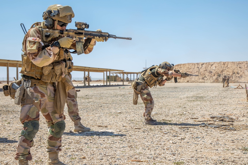 Task Force Viking Soldiers conduct specialized line fire weapon training to counter Daesh