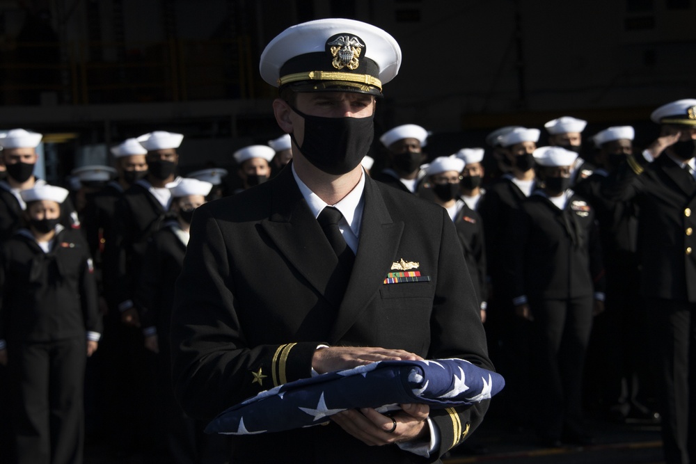 USS Essex Honors Service Members and Their Families During Burial at Sea