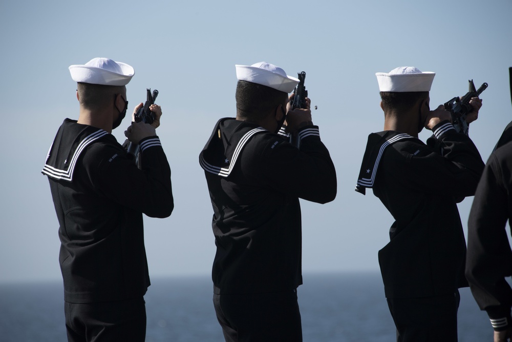 USS Essex Honors Service Members and Their Families During Burial at Sea