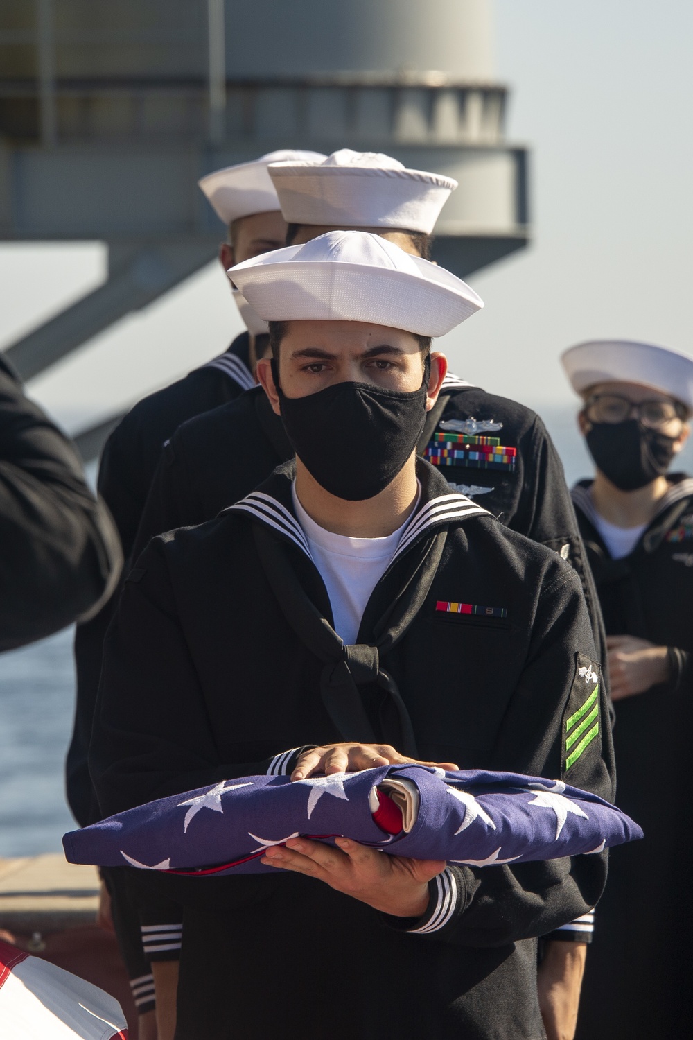 USS Essex Honors Service Members and Their Families During Burial at Sea