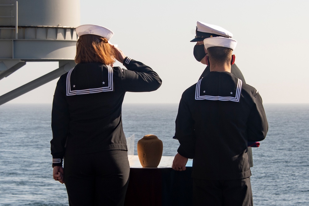 USS Essex Honors Service Members and Their Families During Burial at Sea