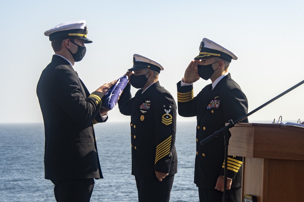 USS Essex Honors Service Members and Their Families During Burial at Sea