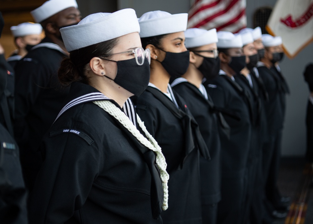 USS Essex Honors Service Members and Their Families During Burial at Sea