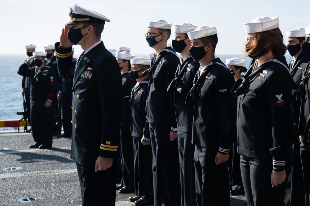 USS Essex Honors Service Members and Their Families During Burial at Sea