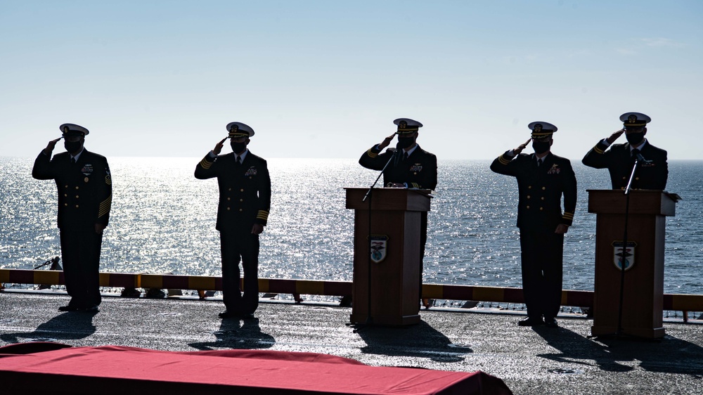 USS Essex Honors Service Members and Their Families During Burial at Sea