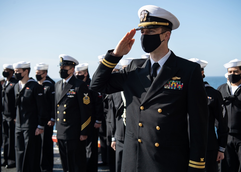 USS Essex Honors Service Members and Their Families During Burial at Sea