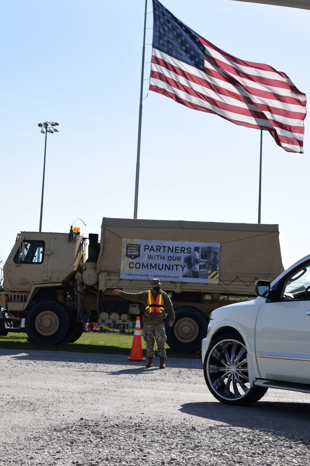 South Carolina National Guard teams up with second Darlington Raceway COVID vaccination event