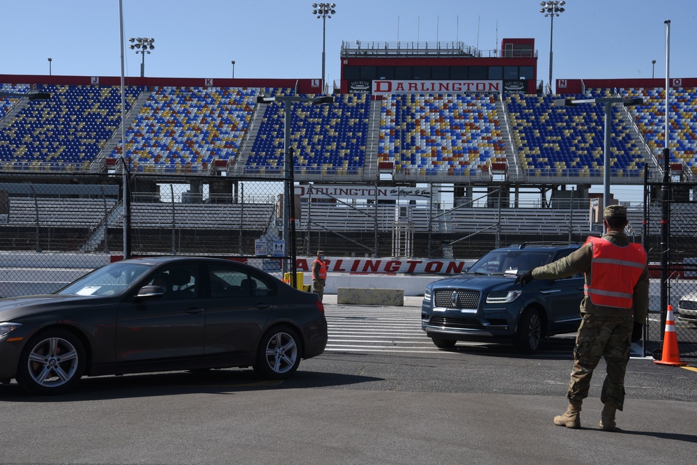 South Carolina National Guard teams up with second Darlington Raceway COVID vaccination event