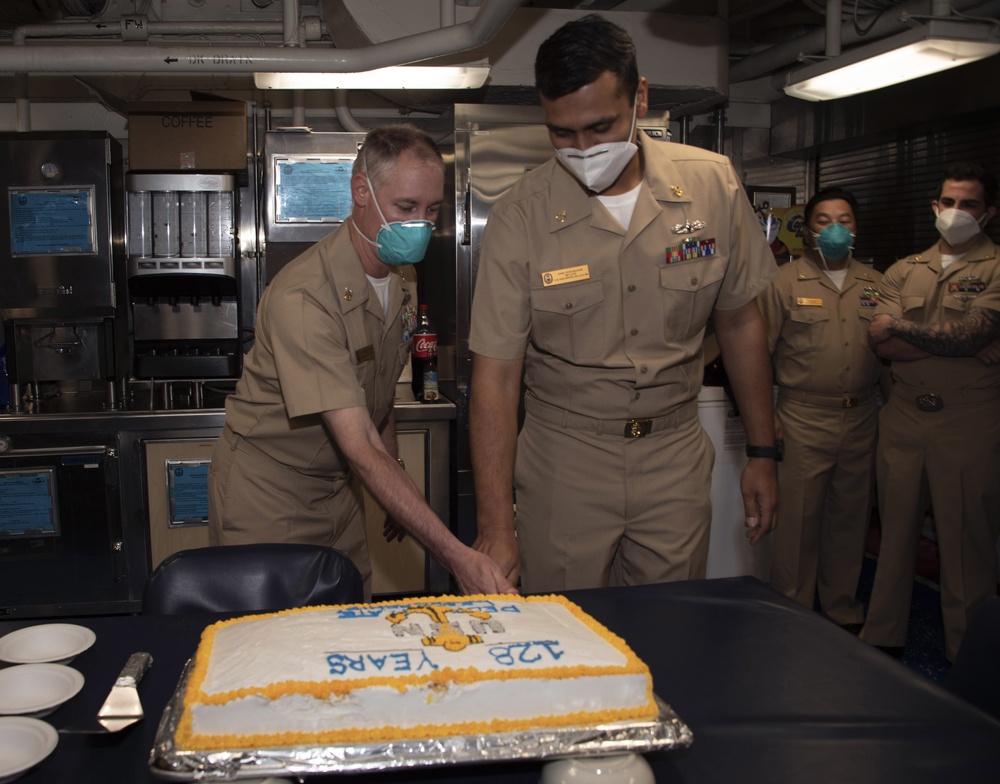 USS PHILIPPINE SEA CELEBRATES 128TH CPO BIRTHDAY/DEPLOYMENT